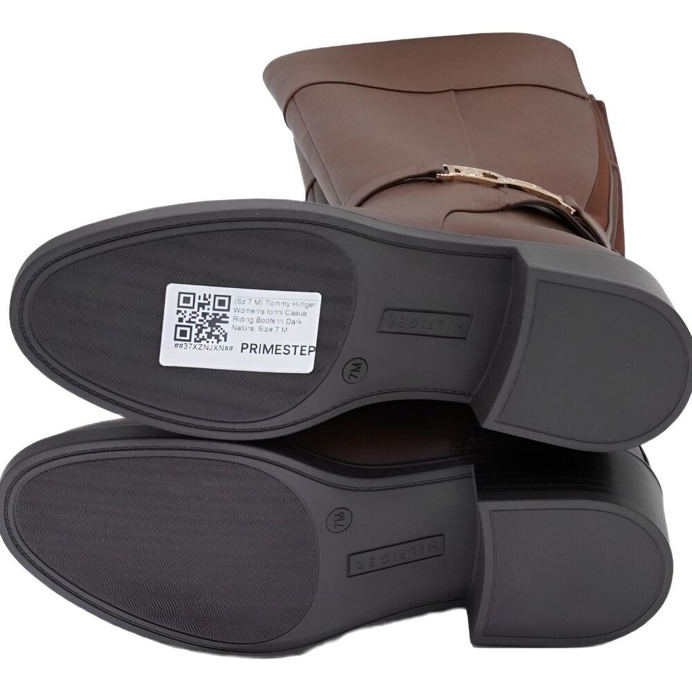 Tommy Hilfiger Women's Ionni Riding Boots Dark Natural 7 M - Picture 6 of 6